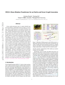 DSGG: Dense Relation Transformer for an End-to-end Scene Graph
  Generation