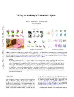 Survey on Modeling of Human-made Articulated Objects