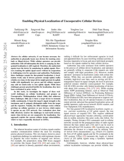 Enabling Physical Localization of Uncooperative Cellular Devices