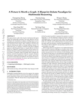 A Picture Is Worth a Graph: Blueprint Debate on Graph for Multimodal
  Reasoning