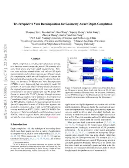 Tri-Perspective View Decomposition for Geometry-Aware Depth Completion
