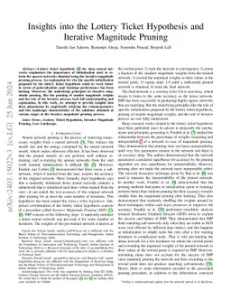 Insights into the Lottery Ticket Hypothesis and Iterative Magnitude
  Pruning