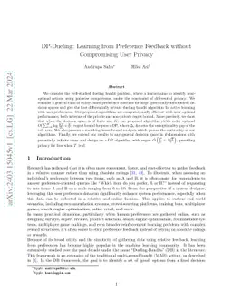 DP-Dueling: Learning from Preference Feedback without Compromising User
  Privacy