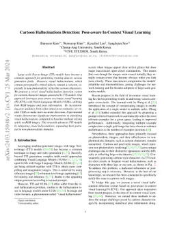 Make VLM Recognize Visual Hallucination on Cartoon Character Image with Pose Information