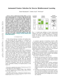 Automated Feature Selection for Inverse Reinforcement Learning