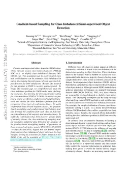 Gradient-based Sampling for Class Imbalanced Semi-supervised Object
  Detection