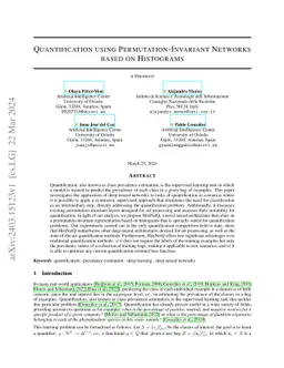Quantification using Permutation-Invariant Networks based on Histograms