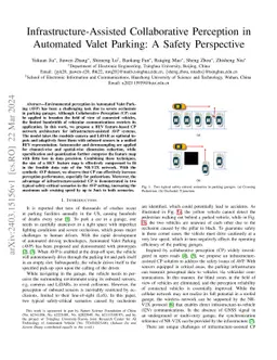 Infrastructure-Assisted Collaborative Perception in Automated Valet
  Parking: A Safety Perspective