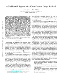 A Multimodal Approach for Cross-Domain Image Retrieval