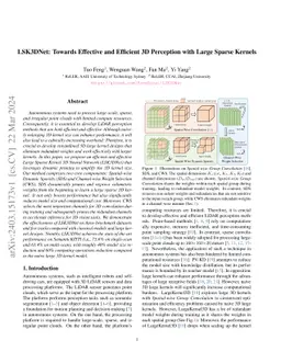 LSK3DNet: Towards Effective and Efficient 3D Perception with Large
  Sparse Kernels
