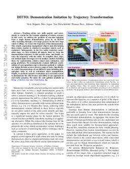 DITTO: Demonstration Imitation by Trajectory Transformation