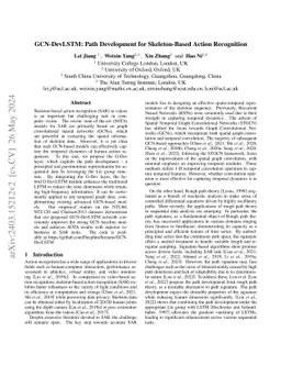 GCN-DevLSTM: Path Development for Skeleton-Based Action Recognition