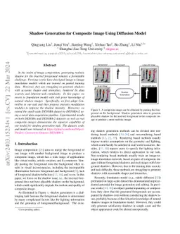 Shadow Generation for Composite Image Using Diffusion model