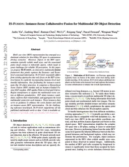 IS-Fusion: Instance-Scene Collaborative Fusion for Multimodal 3D Object
  Detection