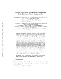 Global Control for Local SO(3)-Equivariant Scale-Invariant Vessel
  Segmentation