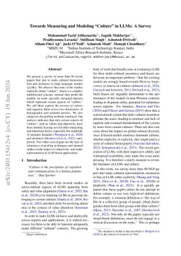 Towards Measuring and Modeling "Culture" in LLMs: A Survey