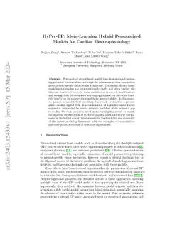 HyPer-EP: Meta-Learning Hybrid Personalized Models for Cardiac
  Electrophysiology