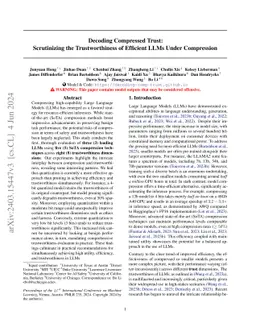 Decoding Compressed Trust: Scrutinizing the Trustworthiness of Efficient
  LLMs Under Compression
