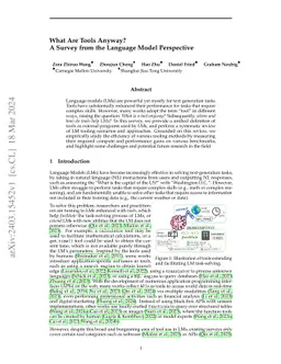 What Are Tools Anyway? A Survey from the Language Model Perspective