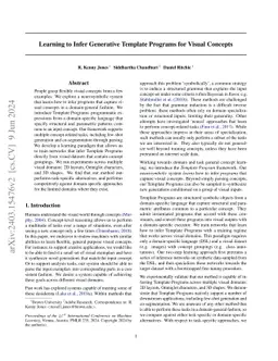 Learning to Infer Generative Template Programs for Visual Concepts