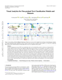 Visual Analytics for Fine-grained Text Classification Models and
  Datasets