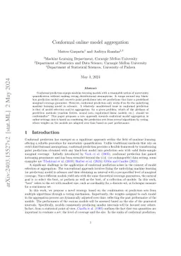Conformal online model aggregation