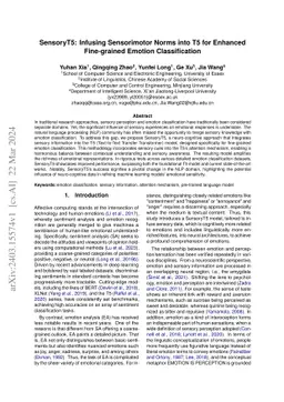SensoryT5: Infusing Sensorimotor Norms into T5 for Enhanced Fine-grained
  Emotion Classification