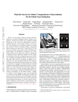 What Do You See in Vehicle? Comprehensive Vision Solution for In-Vehicle
  Gaze Estimation