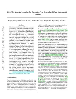 G-ACIL: Analytic Learning for Exemplar-Free Generalized Class
  Incremental Learning