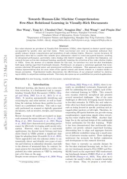 Towards Human-Like Machine Comprehension: Few-Shot Relational Learning
  in Visually-Rich Documents