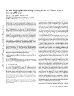 BEND: Bagging Deep Learning Training Based on Efficient Neural Network
  Diffusion