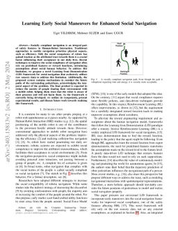 Learning Early Social Maneuvers for Enhanced Social Navigation