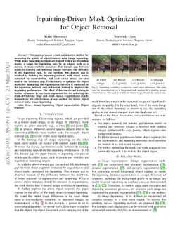 Inpainting-Driven Mask Optimization for Object Removal