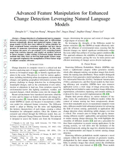 Advanced Feature Manipulation for Enhanced Change Detection Leveraging
  Natural Language Models