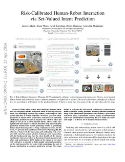 Risk-Calibrated Human-Robot Interaction via Set-Valued Intent Prediction