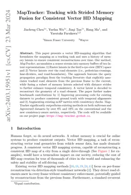 MapTracker: Tracking with Strided Memory Fusion for Consistent Vector HD
  Mapping