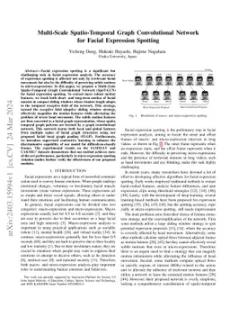 Multi-Scale Spatio-Temporal Graph Convolutional Network for Facial
  Expression Spotting