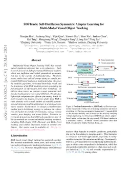 SDSTrack: Self-Distillation Symmetric Adapter Learning for Multi-Modal
  Visual Object Tracking