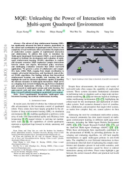 MQE: Unleashing the Power of Interaction with Multi-agent Quadruped
  Environment
