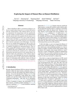 Exploring the Impact of Dataset Bias on Dataset Distillation