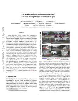 Are NeRFs ready for autonomous driving? Towards closing the
  real-to-simulation gap