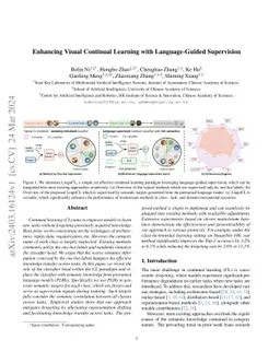 Enhancing Visual Continual Learning with Language-Guided Supervision