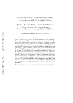 Enhancing Video Transformers for Action Understanding with VLM-aided
  Training