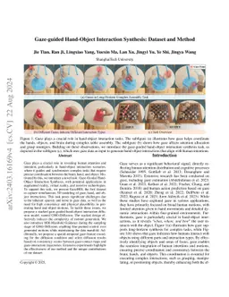 Gaze-guided Hand-Object Interaction Synthesis: Dataset and Method