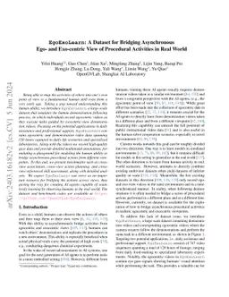 EgoExoLearn: A Dataset for Bridging Asynchronous Ego- and Exo-centric View of Procedural Activities in Real World