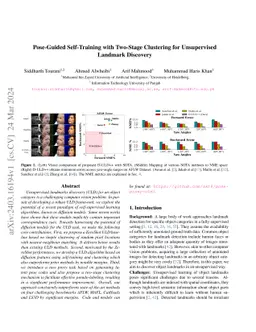 Pose-Guided Self-Training with Two-Stage Clustering for Unsupervised
  Landmark Discovery