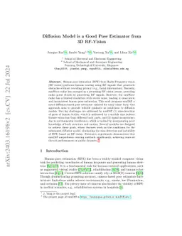 Diffusion Model is a Good Pose Estimator from 3D RF-Vision