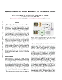 Laplacian-guided Entropy Model in Neural Codec with Blur-dissipated
  Synthesis