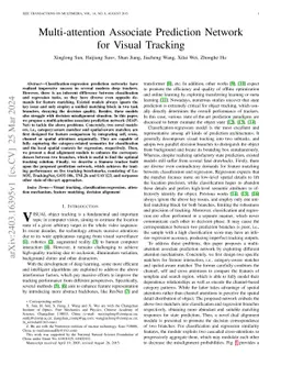Multi-attention Associate Prediction Network for Visual Tracking