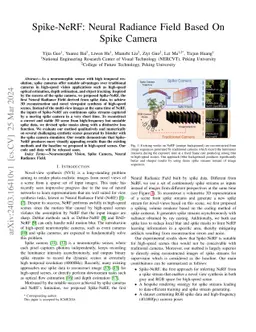 Spike-NeRF: Neural Radiance Field Based On Spike Camera